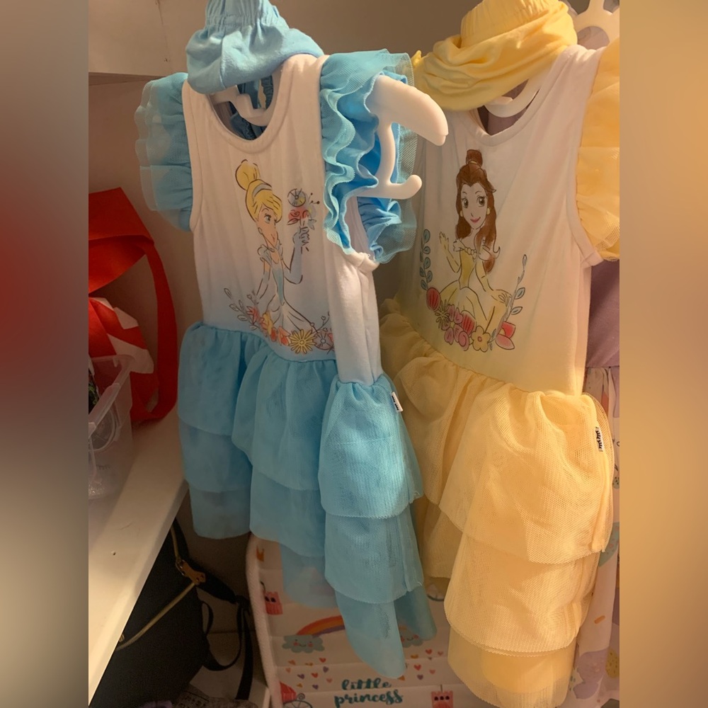 Little Sleepies Belle & Cinderella Fluttered Tier Tutu Dress